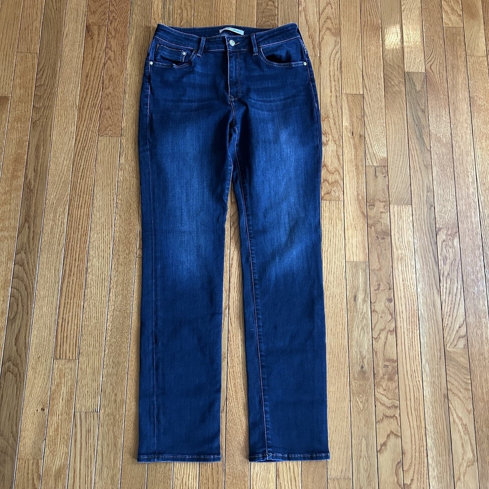 Mavi Mens 30x33 Dark Wash Marcus Slim Straight Leg Jeans Stretch